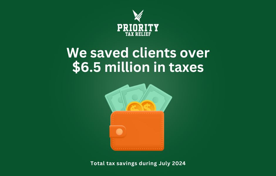 $6.5 million tax savings in July 2024